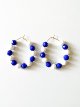 Load image into Gallery viewer, Go Cats Faceted Hoops