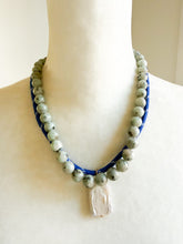 Load image into Gallery viewer, Blue Trailmix Paracord Necklace