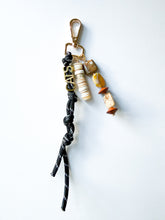 Load image into Gallery viewer, 'Go Cats' Black and Tan Bag Charm