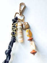 Load image into Gallery viewer, 'Go Cats' Black and Tan Bag Charm