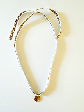 Brown Floral Locket Wrap