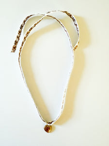 Brown Floral Locket Wrap