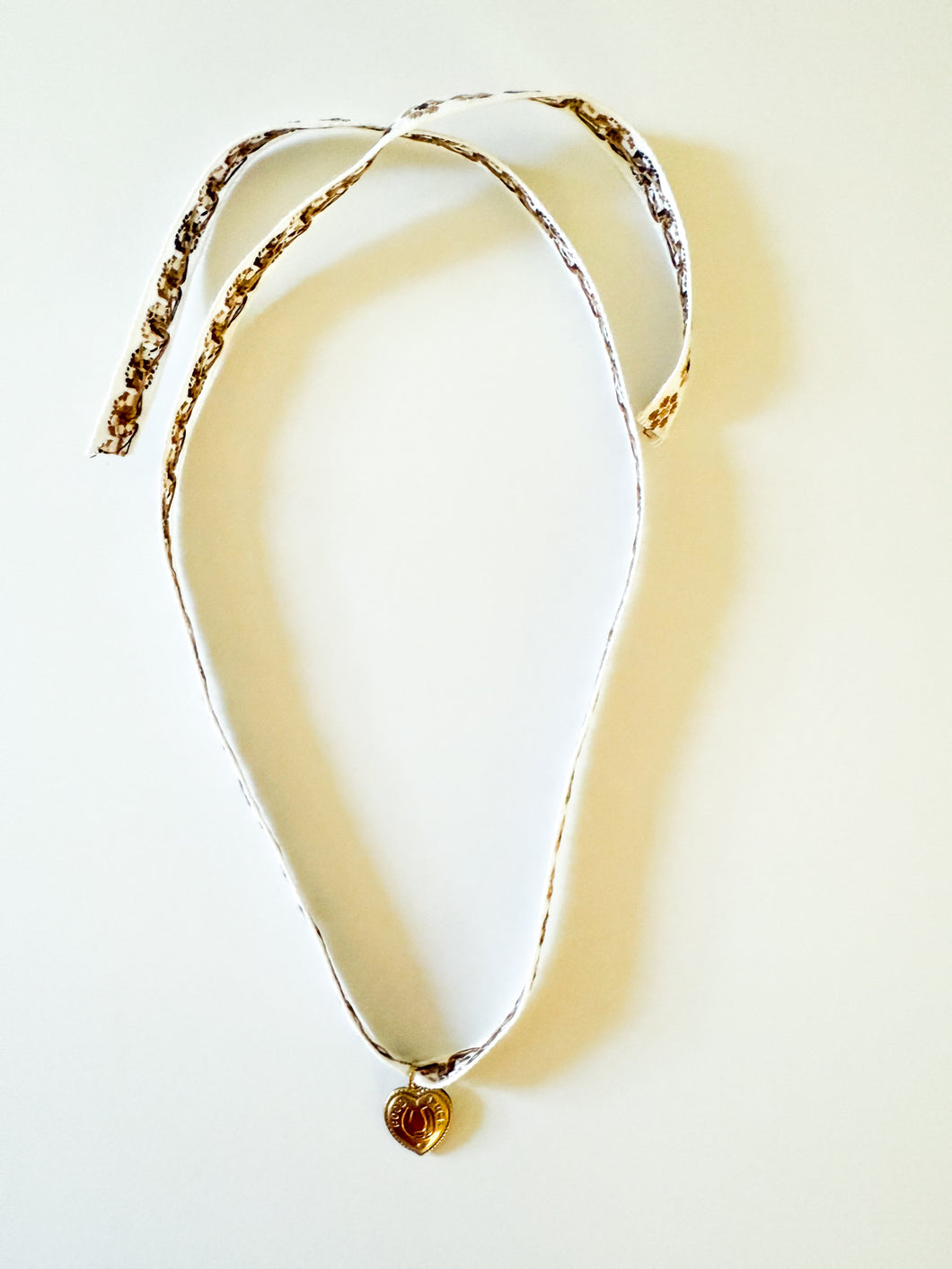 Brown Floral Locket Wrap