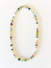 Load image into Gallery viewer, Confetti Gemstones and Fresh Water Pearls Beaded Necklace