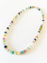 Load image into Gallery viewer, Confetti Gemstones and Fresh Water Pearls Beaded Necklace