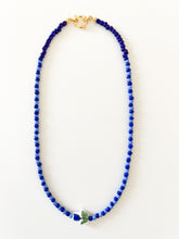 Load image into Gallery viewer, Mix of Blues Tulip Ceramic Necklace