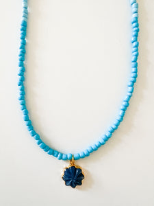 Shades of Blue Gemstone Pendant Necklace