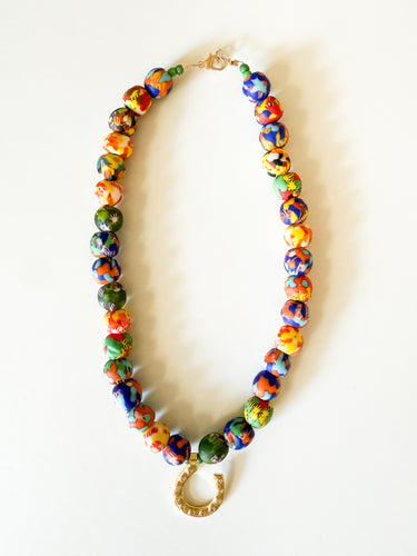 Lucky Bloom Glass Necklace