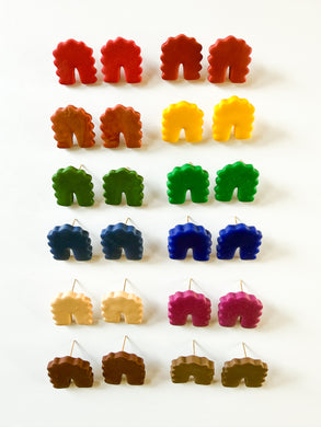 Scallop Arch Stud Earrings