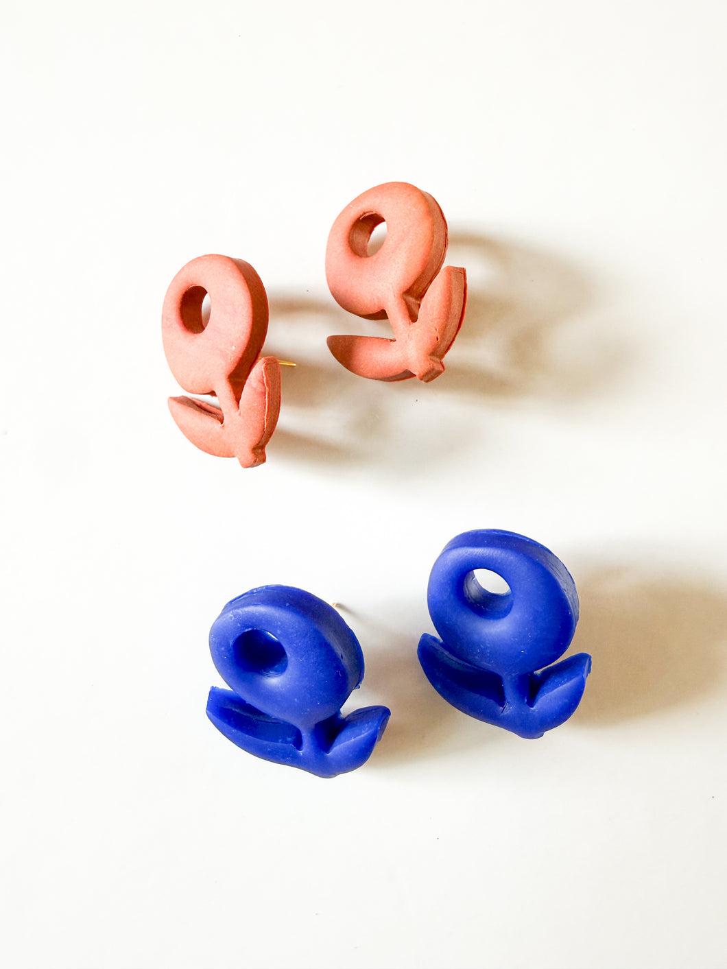 Abstract Bloom Stud Earrings