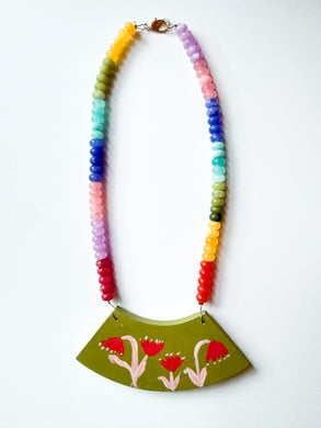 Happy Wildflowers Collar Necklace