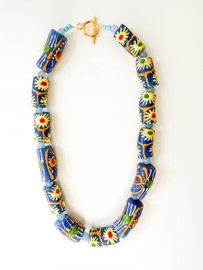 Happy Blooms Glass Necklace