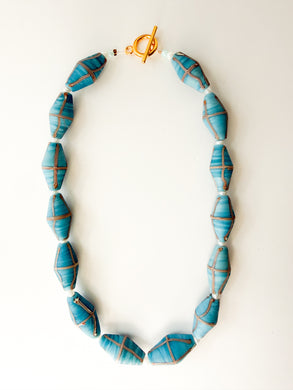 Sea Sketch Beaded Necklace