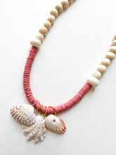 Load image into Gallery viewer, Pink Mixed Shell Charm Necklace