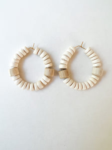 White Wood Disc and Unfinished Wood Hoops