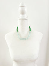 Load image into Gallery viewer, Grass and Icy Green Glass Beaded Necklace