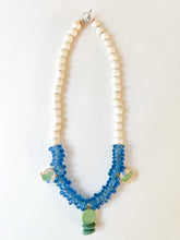 Load image into Gallery viewer, Hand Painted Wave Blue and Green Sea Spray Necklace