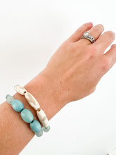 Load image into Gallery viewer, Turquoise and Sea Glass Bracelet