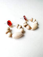 Load image into Gallery viewer, Unfinished Wood Bead Post Earrings