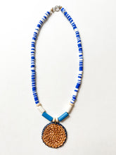Load image into Gallery viewer, Go Cats Confetti Clay and Rattan Pendant Necklace
